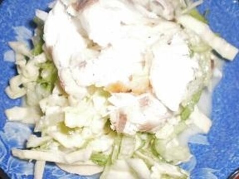 塩焼き鯛とコールスローサラダ